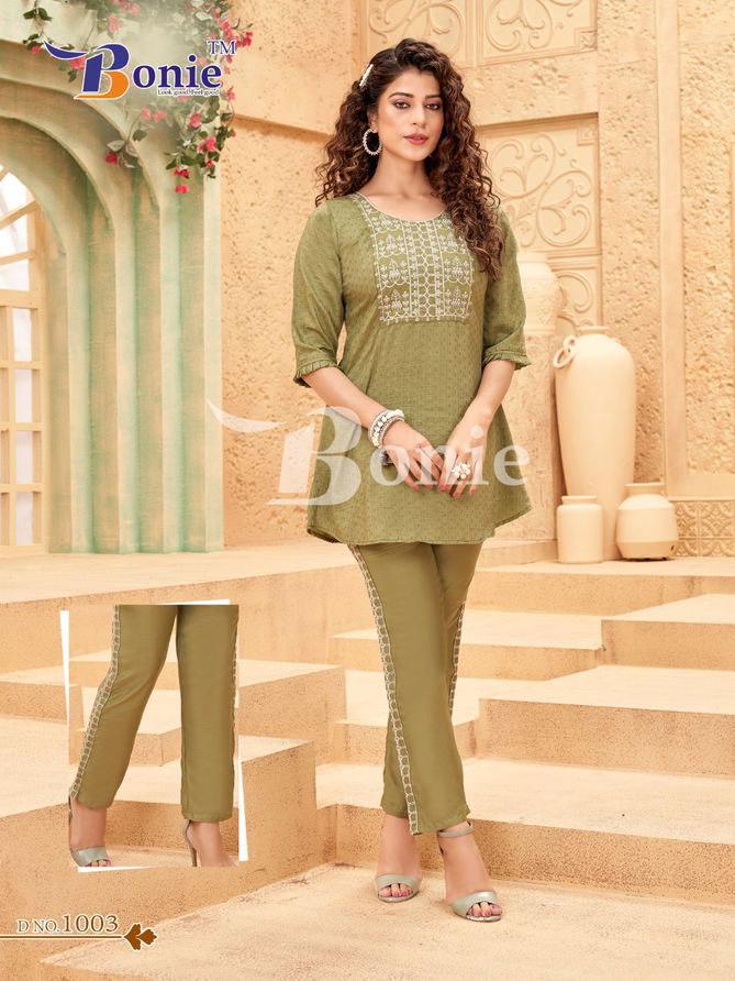 Bonie Vacation Designer Wear Wholesale Kurtis With Bottom Catalog